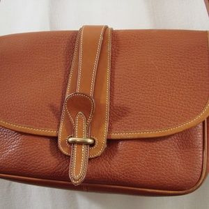 Dooney and Bourke Vintage Leather All-Weather Equestrian Cross Body Shoulder Bag